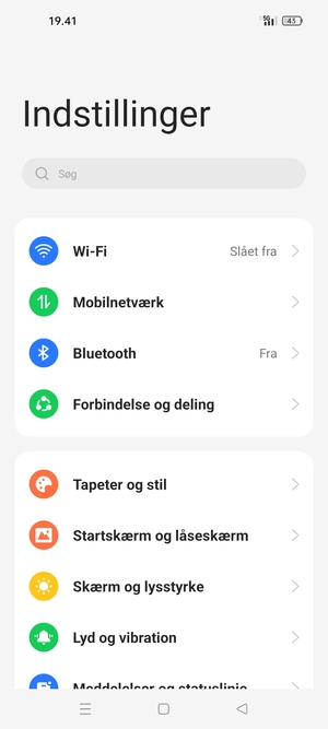 Vælg Mobilnetværk