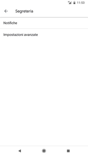 Seleziona Impostazioni avanzate