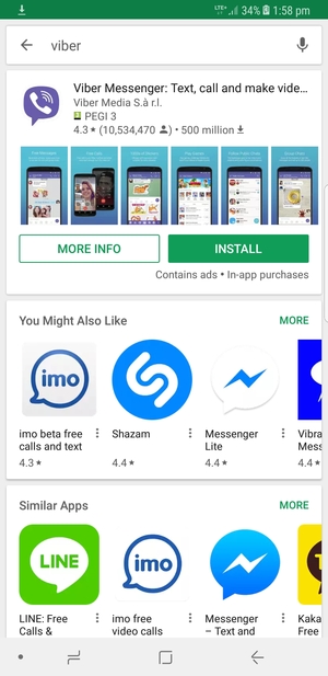 Select the app