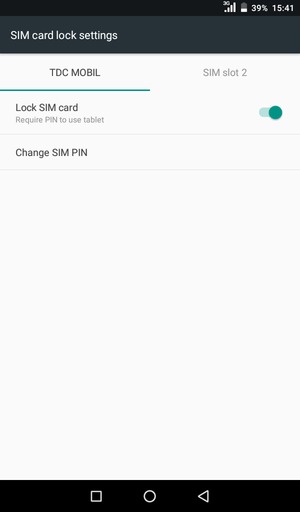 Select Change SIM PIN