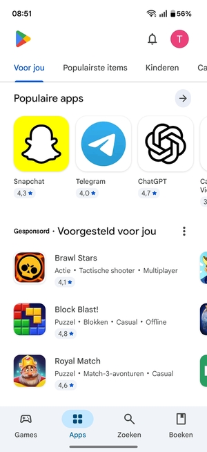 Selecteer Zoeken