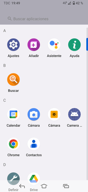 Seleccione Contactos