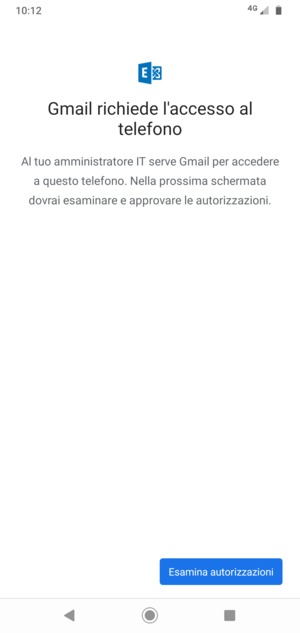 Seleziona Esamina autorizzazioni