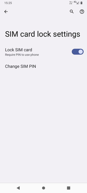 Select Change SIM PIN