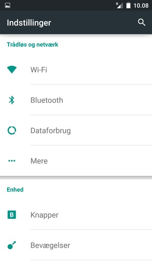Vælg Wi-Fi