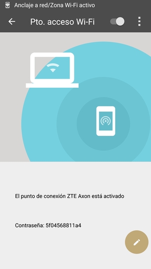 El teléfono ha sido configurado para su uso como módem