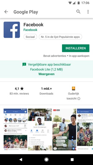 Selecteer INSTALLEREN