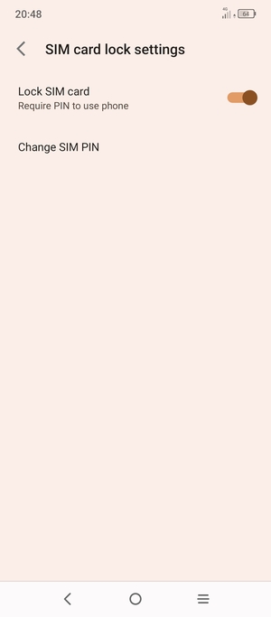Select Change SIM PIN