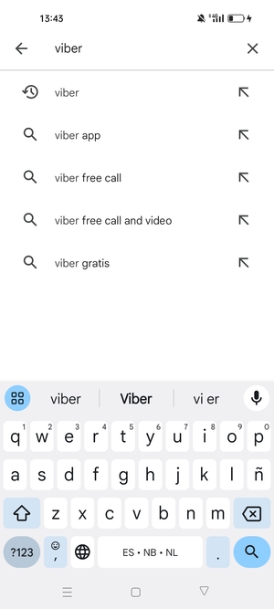Skriv inn applikasjonsnavnet og velg Søk