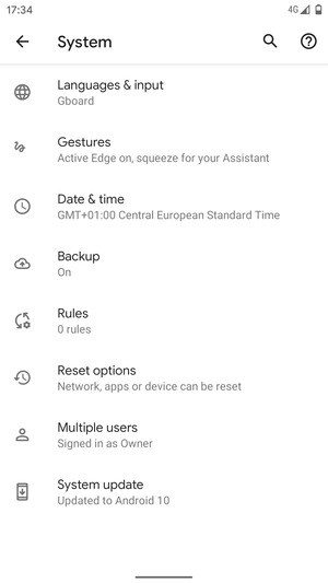 Select System update