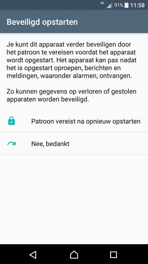 Selecteer uw voorkeursoptie