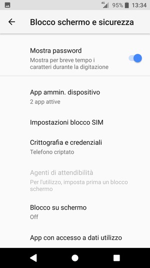 Per cambiare il PIN della scheda SIM, torna al menu Blocco schermo e sicurezza, scorri fino a Impostazioni blocco SIM e seleziona questa opzione