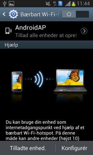 Vælg Konfigurér