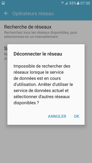 Sélectionnez OK
