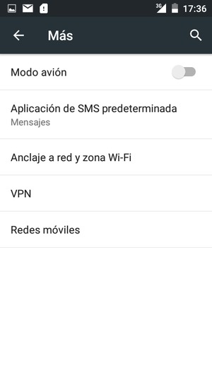 Seleccione Anclaje a red y zona Wi-Fi