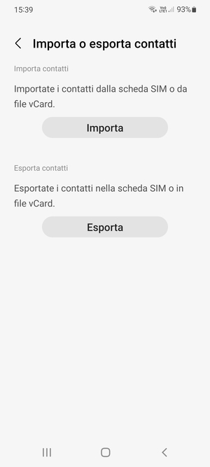 Seleziona Importa