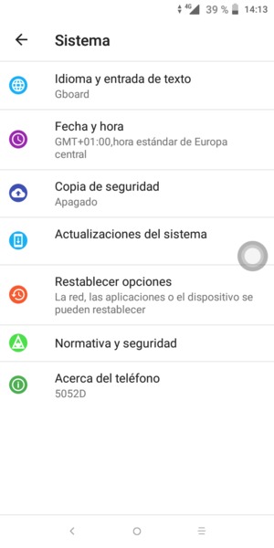 Seleccione Copia de seguridad
