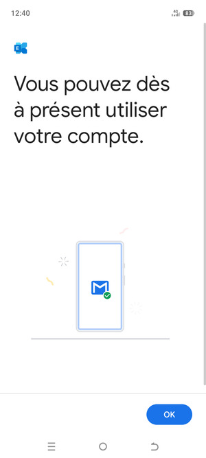 Sélectionnez OK