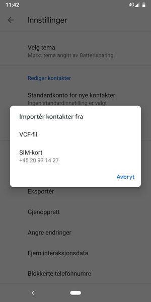 Velg SIM-kort