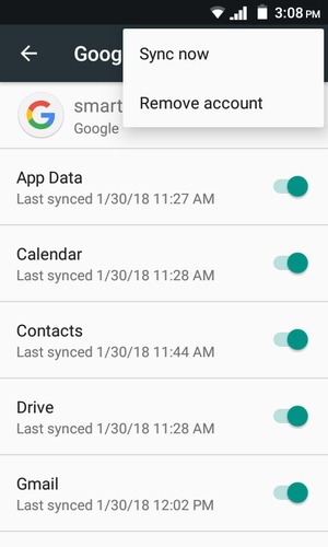 Select Sync now