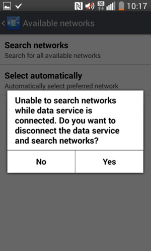 Select Yes