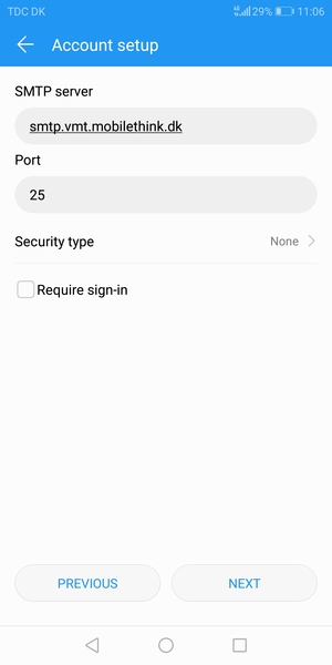 Uncheck the Require sign-in checkbox and select NEXT