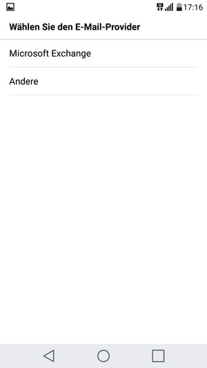 Wählen Sie Andere