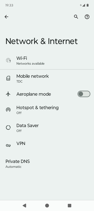 Select Hotspot &  tethering