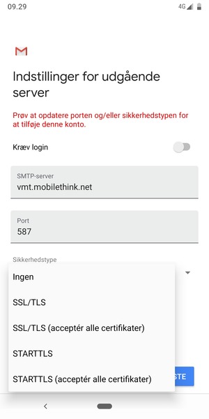 Vælg Ingen