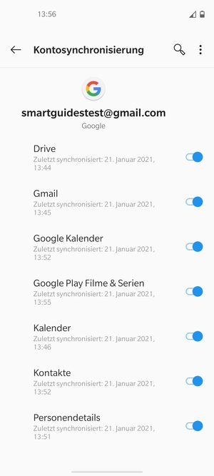 Wählen Sie die Menü-Taste