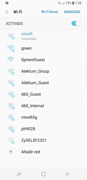 Ahora está conectado a la red Wi-Fi
