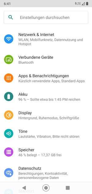 Wählen Sie Netzwerk & Internet