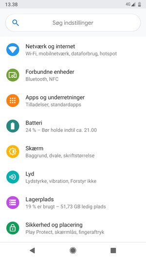 Vælg Netværk og internet