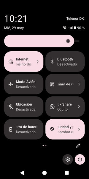 Ajuste el brillo al nivel requerido