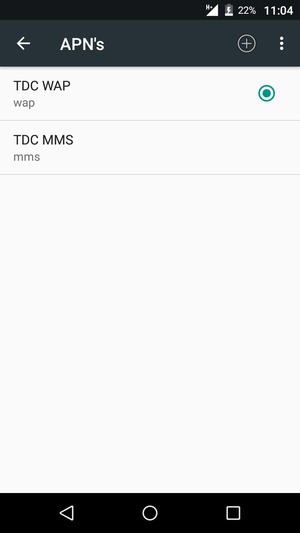 Selecteer de Menu-knop