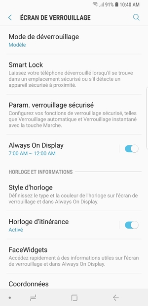 Votre téléphone est maintenant sécurisé par un écran de verrouillage