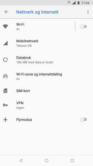 Velg Mobilnettverk