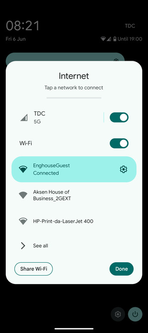 Turn off Wi-Fi