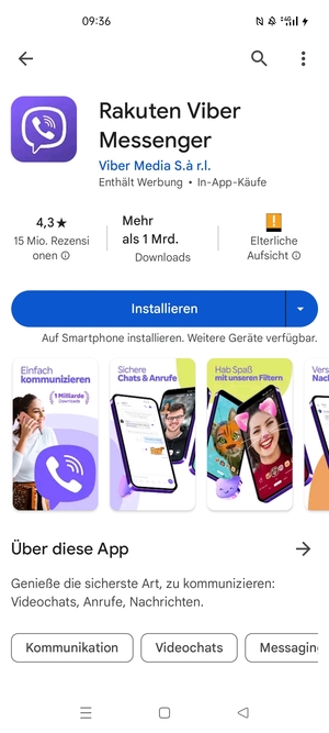 Wählen Sie Installieren
