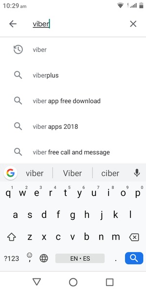 Enter the app name and select Search
