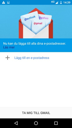 Välj Lägg till en e-postadress