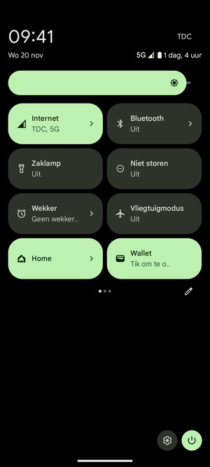 Pas helderheid aan op het vereiste niveau