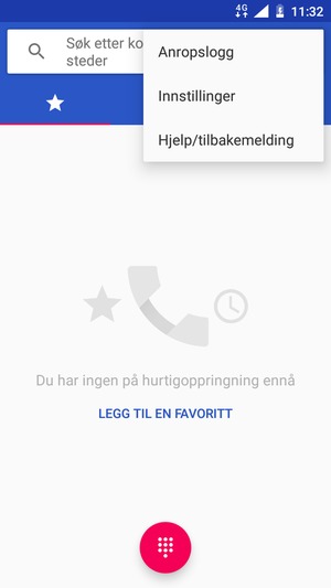 Velg Innstillinger