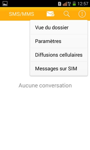 Sélectionnez Paramètres