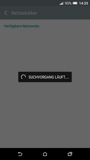 Warten Sie, bis die Suche abgeschlossen ist