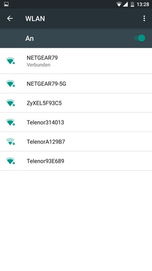 Sie sind nun mit dem WLAN-Netzwerk verbunden