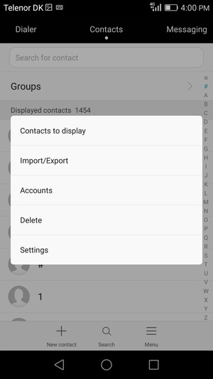 Select Import/Export