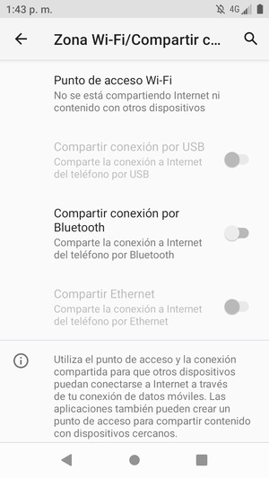 Seleccione Punto de acceso Wi-Fi