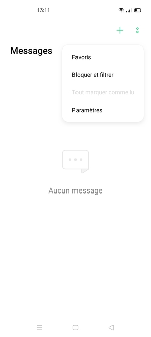 Sélectionnez Paramètres