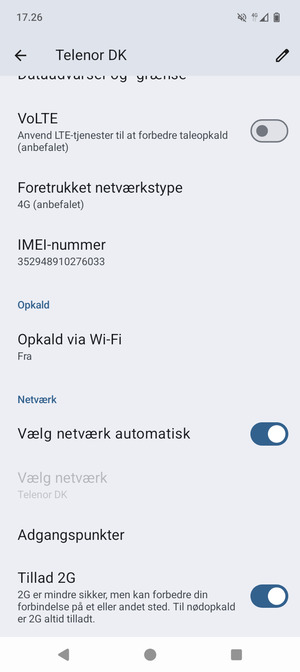 Scroll til og vælg Adgangspunkter